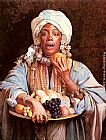 Guiseppe Signorini A North African Fruit Vendor painting